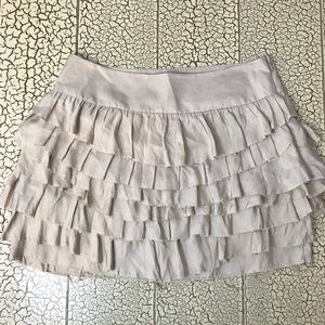 Express ruffled mini-skirt
